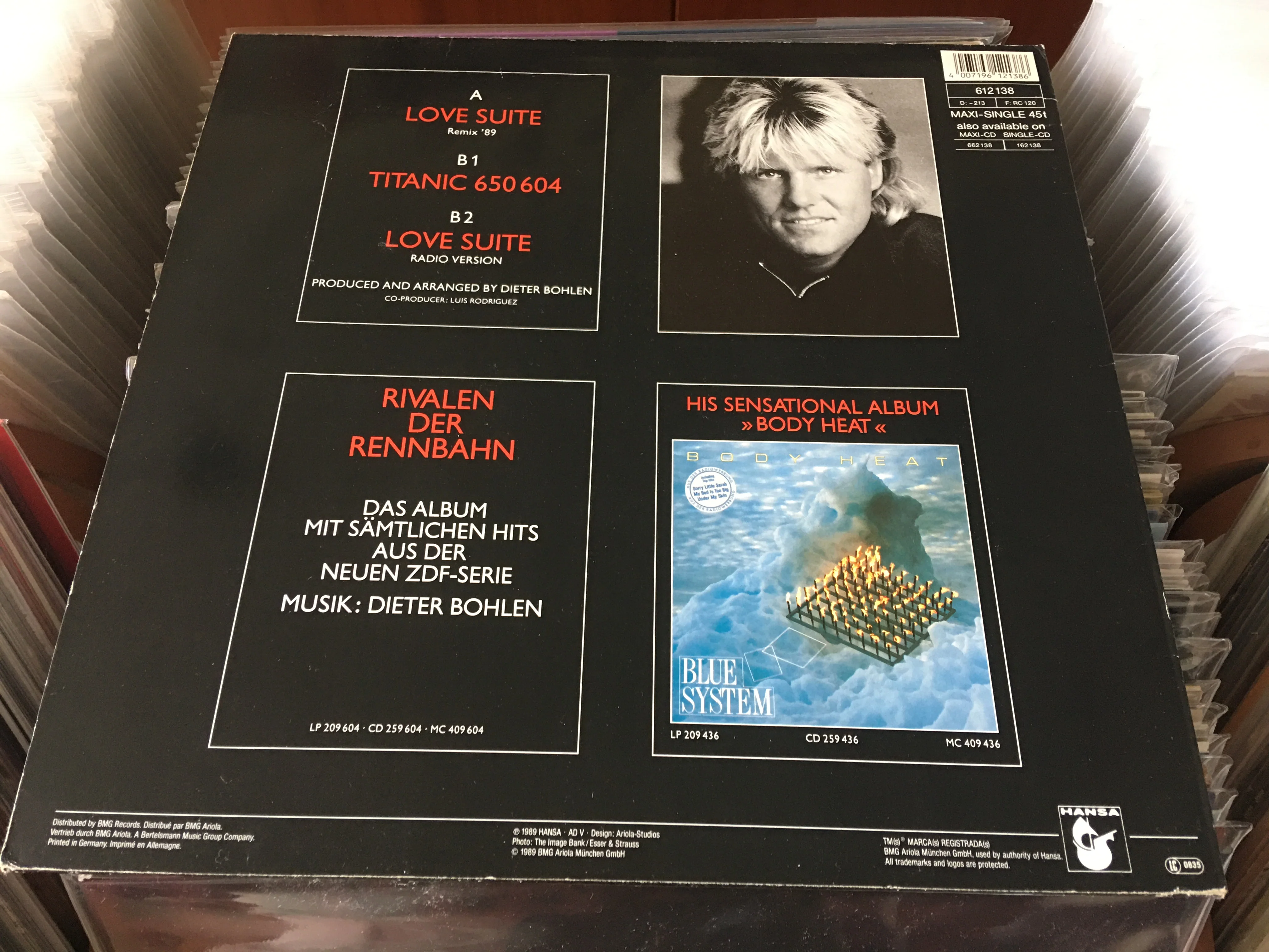 [Pre-owned] Blue System - Love Suite (Remix '89) 12" Maxi-Single 45rpm (Out Of Print) (Graded:EX/EX) - Image 2