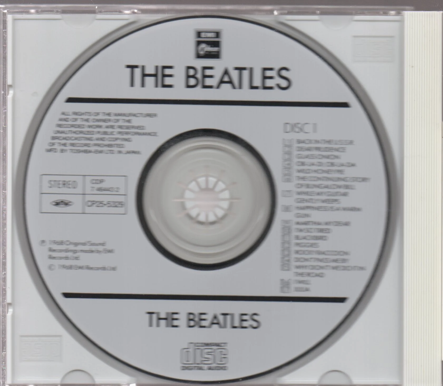 [Pre-owned] The Beatles - Self Titled CW/OBI 2CD (Out Of Print) (Graded:EX/EX) - Image 3