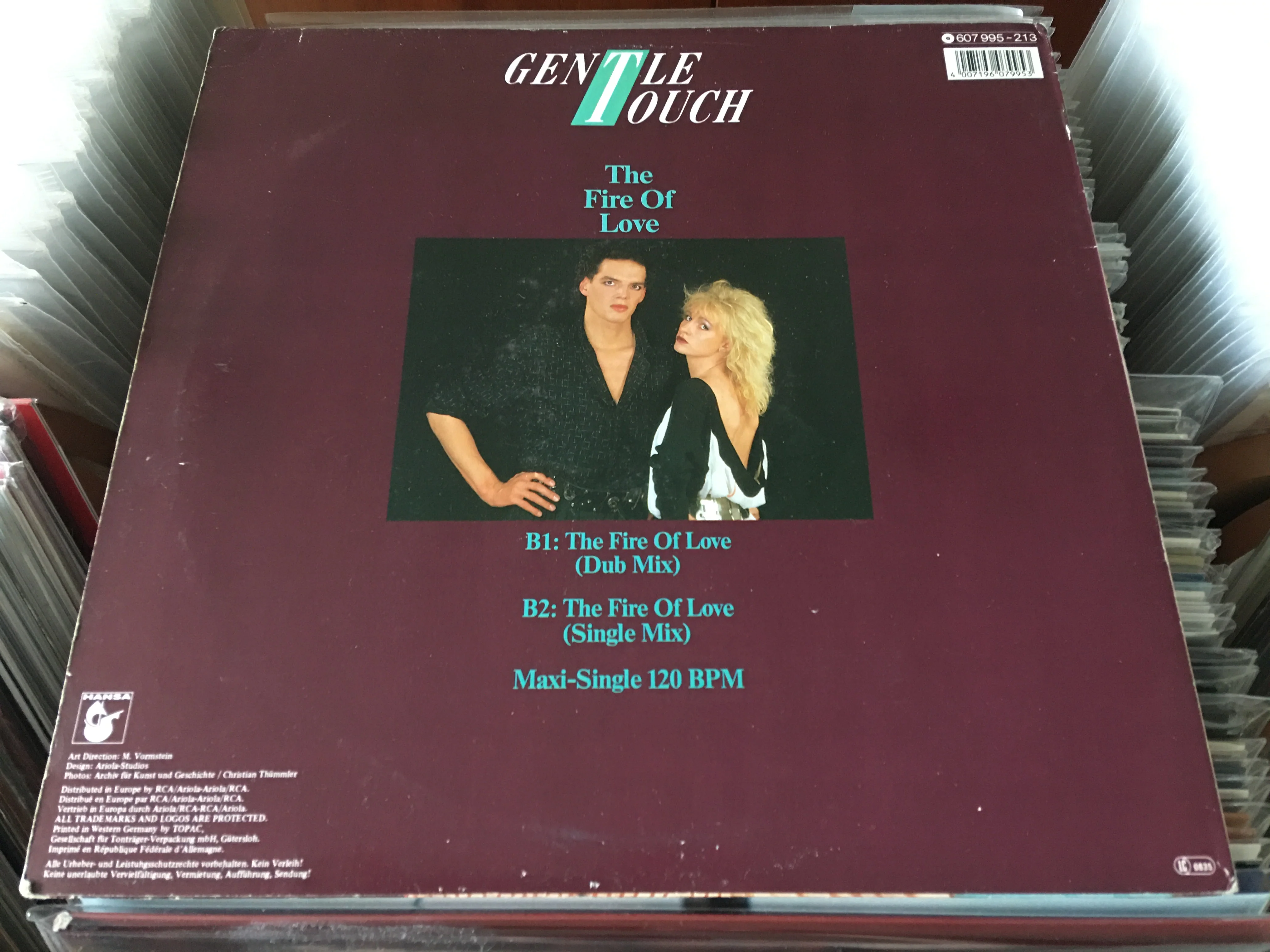 [Pre-owned] Gentle Touch - The Fire Of Love 12" Maxi-Single 45rpm (Out Of Print) (Graded:EX/VG) - Image 2