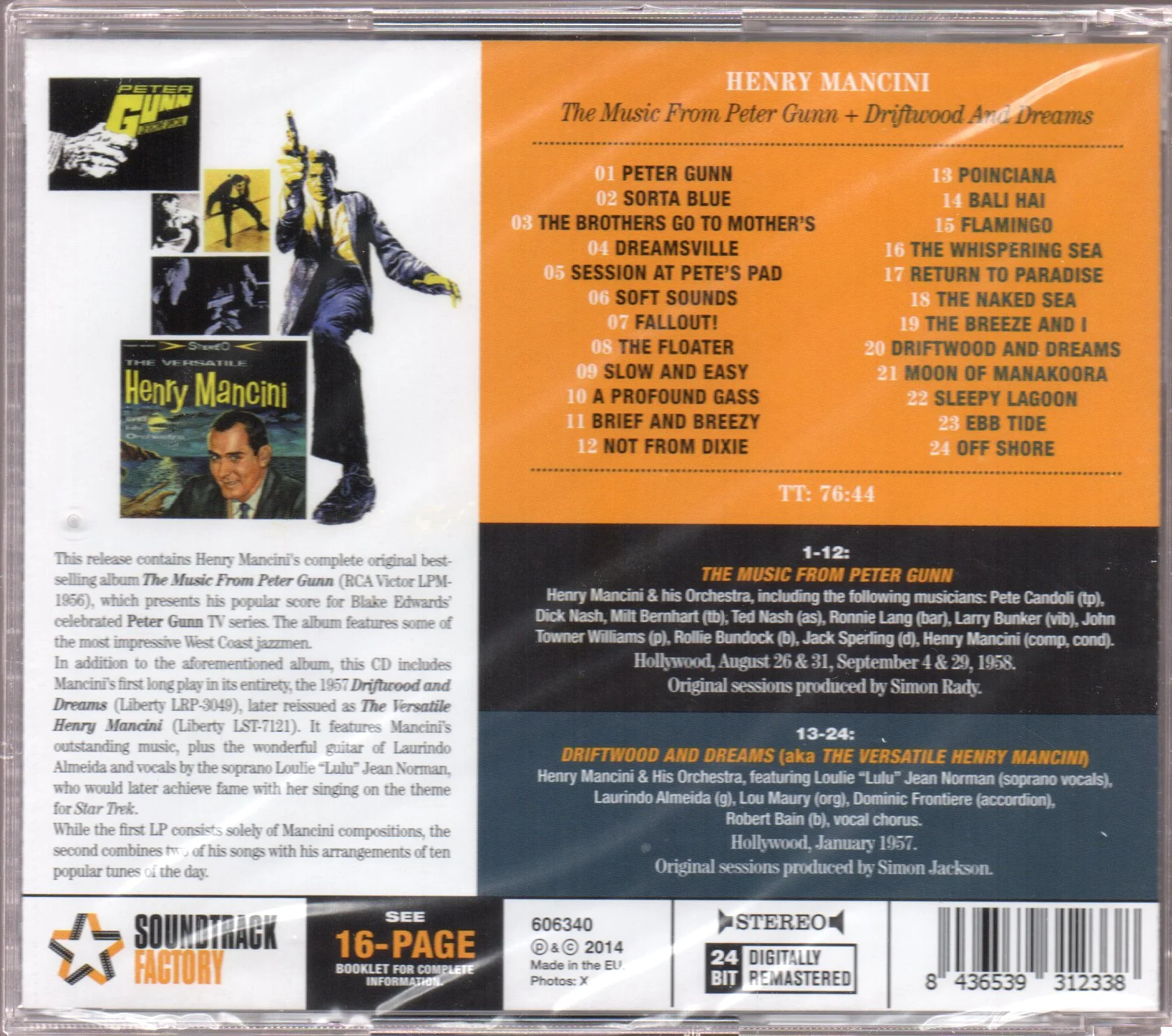 Henry Mancini - The Music From Peter Gunn + Driftwood And Dreams - Image 2
