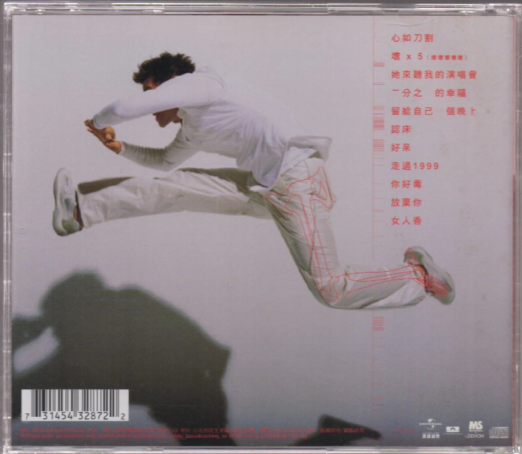[Pre-owned] Jacky Cheung / 張學友 - 走過1999 CD - Image 2