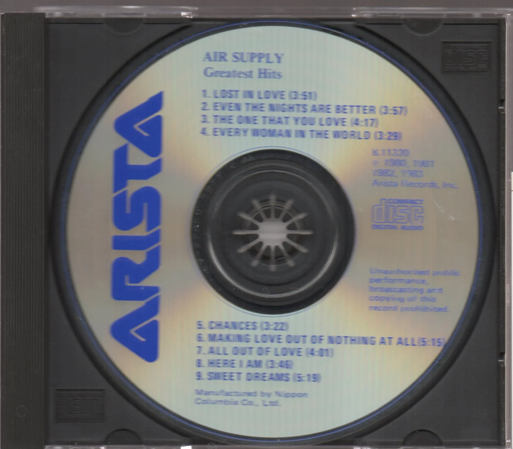[Pre-owned] Air Supply - Greatest Hits (Out Of Print) - Image 3