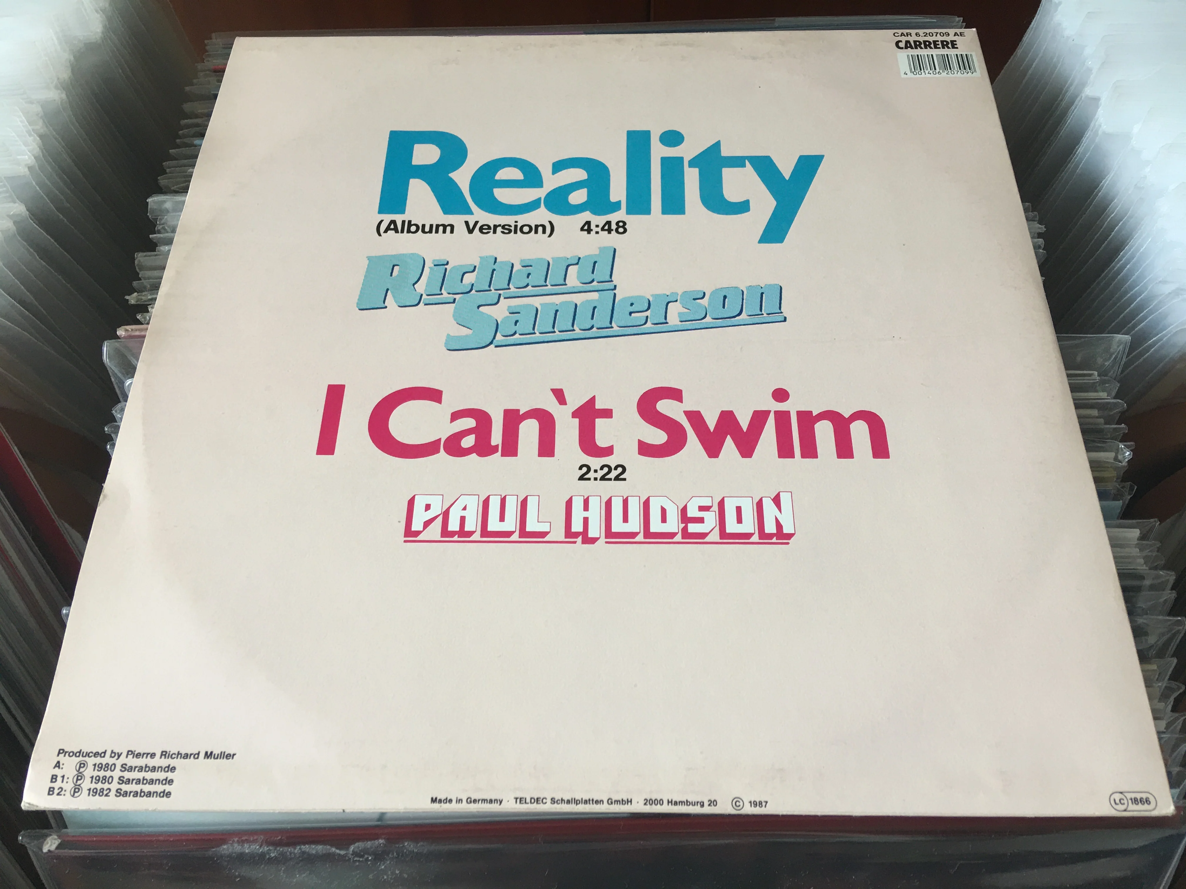 [Pre-owned] Richard Sanderson - Reality 12" Maxi-Single 45rpm (Out Of Print) (Graded:NM/EX) - Image 2