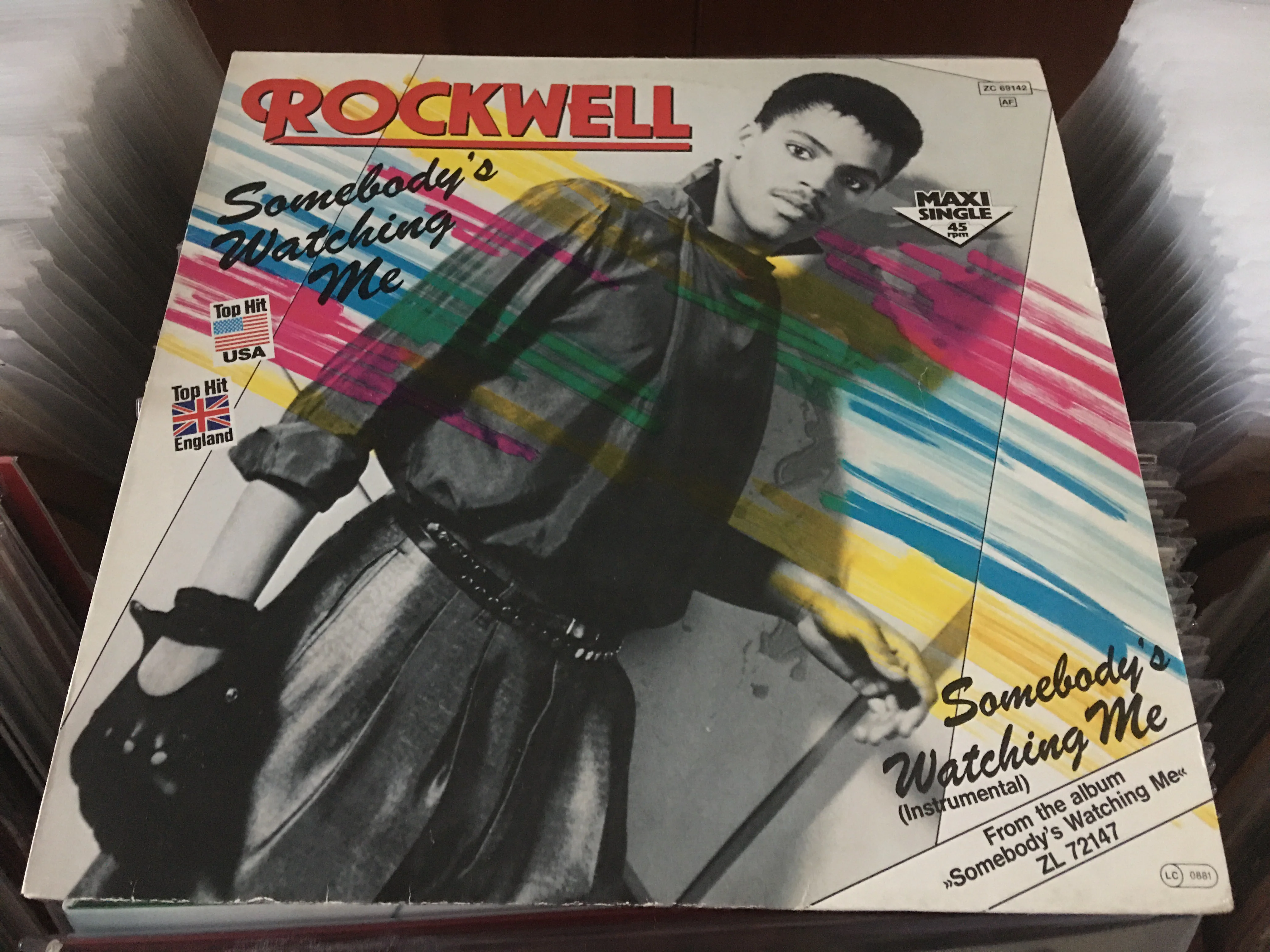 [Pre-owned] Rockwell - Somebody's Watching Me 12" Maxi-Single 45rpm (Out Of Print) (Graded:NM/EX)