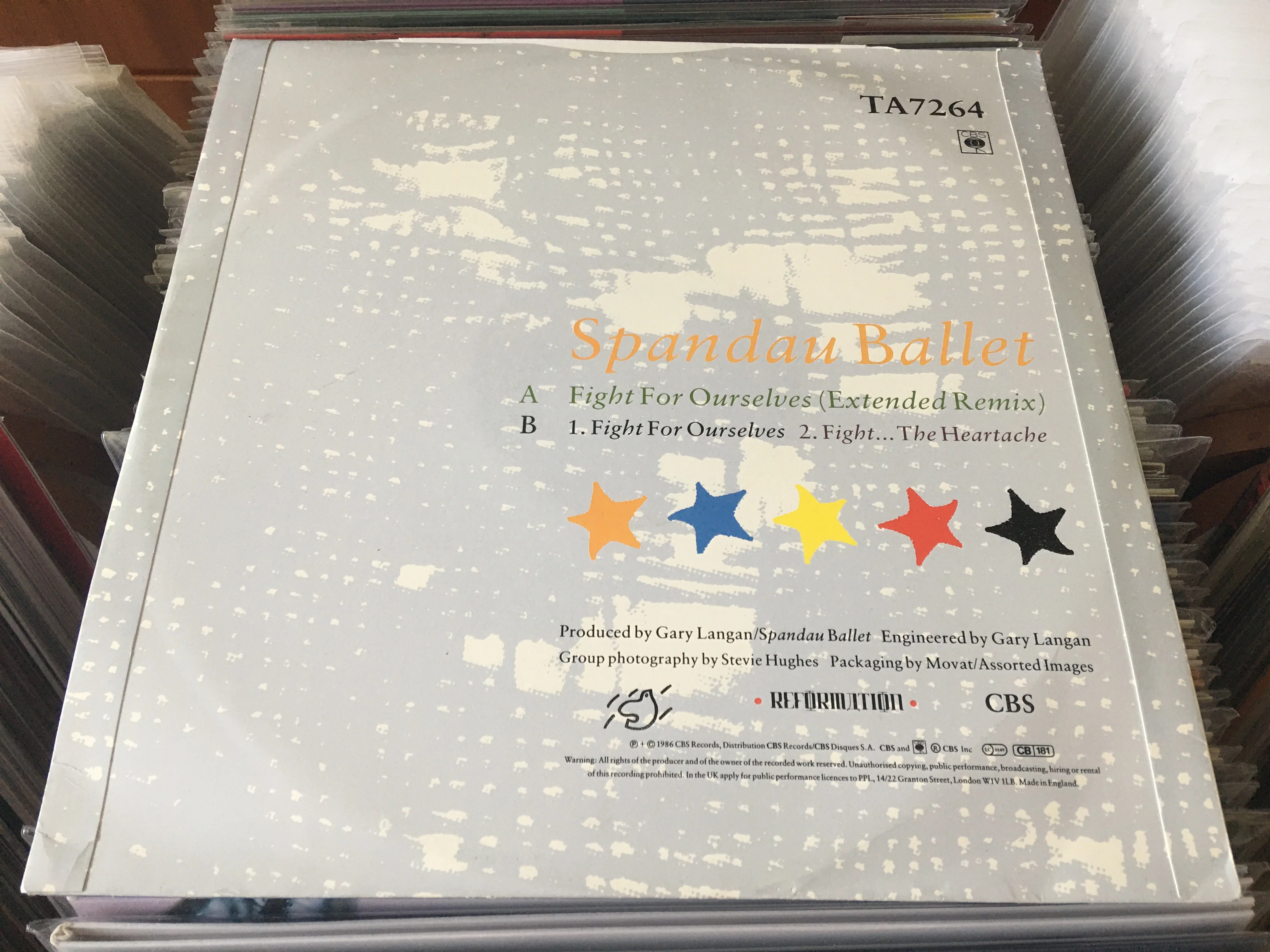 [Pre-owned] Spandau Ballet ‎– Fight For Ourselves 12" Single 45rpm (Out Of Print) (Graded:NM/NM) - Image 2