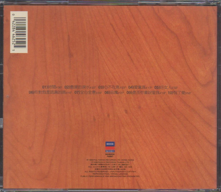 [Pre-owned] Vivian Chow / 周慧敏 - 時間 (Out Of Print) (Graded:NM/EX) - Image 2