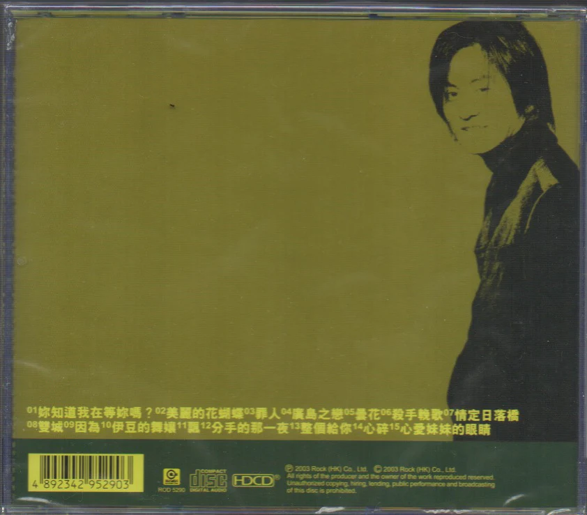 Zhang Hong Liang / 張洪量 - 滾石香港黃金十年 精選 (Out Of Print) (Graded: S/S) - Image 2