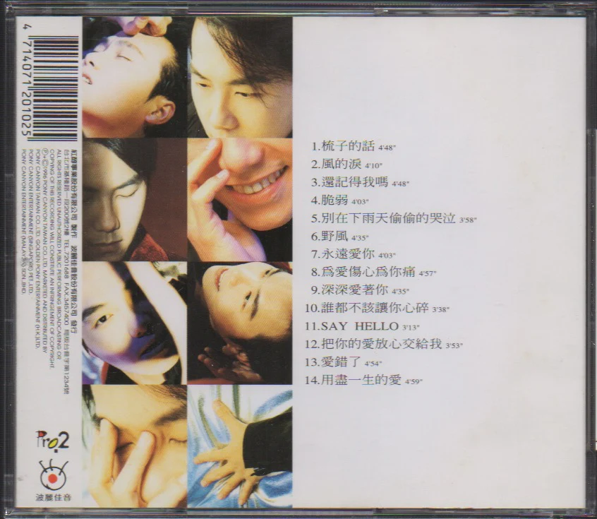 [Pre-owned] Zhang Ke Fan / 張克帆 - 風的淚 (Out Of Print) (Graded: EX/EX) - Image 2